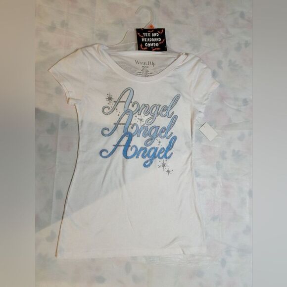 NWT Women's Angel T-Shirt + Headband Combo - Picture 2 of 4